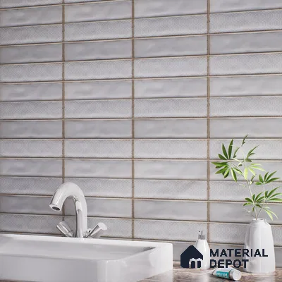 Faux Subway  Tile TL 07257 C Sintra 5006 Luster 1 ft x 1 ft Ceramic Matte Finish - 9 mm  | 2 mm Spacer is Mandatory | Please Expect a Slight Variation of Pattern (Sample)